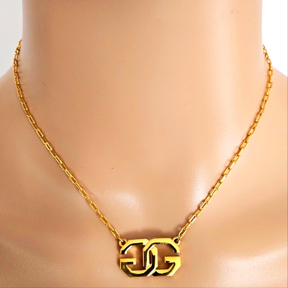 Givenchy Gold-Plated Interlocking Gg Necklace - image 1